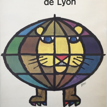 Foire Internationale de Lyon 1959 OriginalVintage Poster