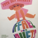 Fete des Enfants by Raoul Eric Castel Original Vintage Poster