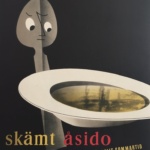 Skamt Asido 1954 Spoon Original Vintage Poster