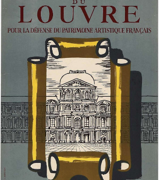 Les Amis du Louvre by Paul Colin Original Vintage Poster