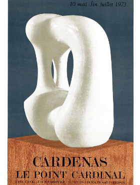 Original Vintage Poster CARDENAS Le Point Cardinal 1973