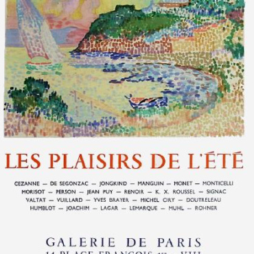 Les plaisirs de l'été Galerie de Paris 1965