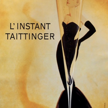 Original Vintage Poster L'instant Taittanger Grace Kelly