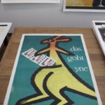 Swiss Kangaroo original vintage poster