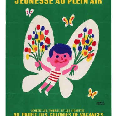 Jeunesse au plein air by Herve Morvan Original Vintage Poster