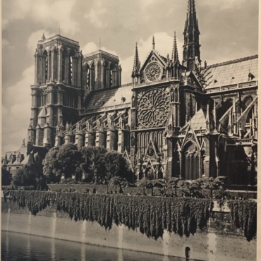 Notre-Dame 'FRANCE' by Schall Original Vintage Poster