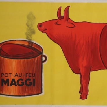 savignac maggi pot au feu 1959 original vintage poster