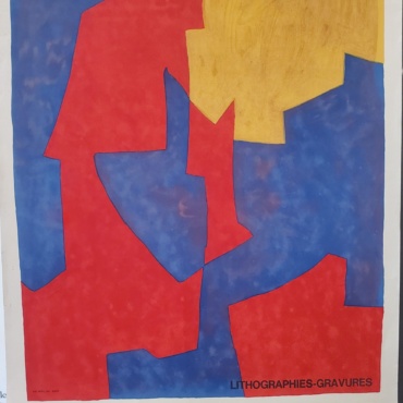 Serge Poliakoff ABCD Original Vintage Poster