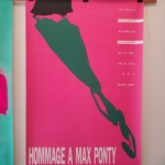 Hommage a Max Ponty (Pink) Original Vintage Poster