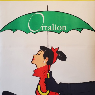 Ortalion Ombrelli Audrey Hepburn original vintage poster