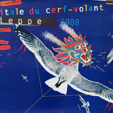 Capitale du cerf-volant Original Vintage Poster