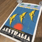 Australia great barrier reef Sellheim Original Vintage Poster