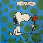 Snoopy "L'amour, Ah" Original Vintage Poster Letitia Morris Gallery