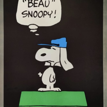 "Beau" Snoopy! Original Vintage Poster Letitia Morris Gallery