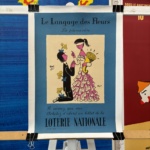 loterie nationale Peynet le langage des fleurs vintage posters