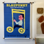 herve morvan blaupunkt original vintage poster