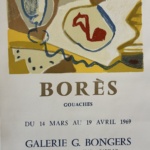 Francisco Bores Original Vintage Exhibition Poster