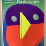 Salon Internationale de l'Architecture 1992 Original Vintage Poster