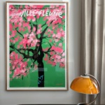 Quarez Limited Edition Marche aux fleurs vintage poster