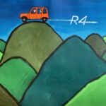 Renault R4 Original Poster Savignac 1963