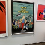 Tin Tin et Le Lac Aux Requins Original Vintage Poster