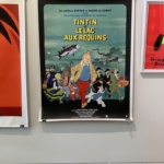 Tin Tin et Le Lac Aux Requins Original Vintage Poster