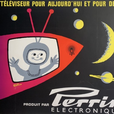 Perrin Electronique Original Vintage Poster