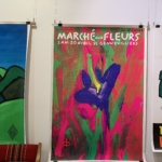 Quarez Marché aux Fleurs 1991 Original Vintage Poster