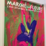 Quarez Marché aux Fleurs 1991 Original Vintage Poster