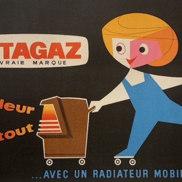 Butagaz Heating Original Vintage Poster