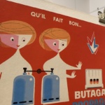 'Qu'il Fait Bon...' BUTAGAZ, Vintage Gas Heating Advertising Poster, Circa 1950