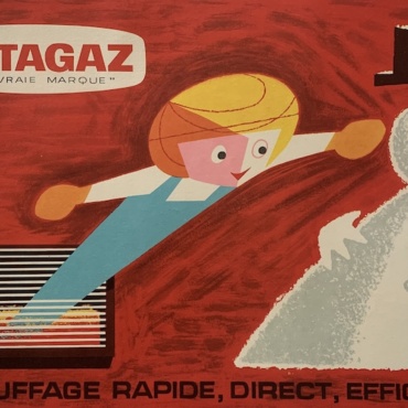 Butagaz Heating "la vraie marque" Original Vintage Poster