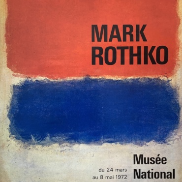 Mark Rothko Musee National D'art Moderne Original Vintage Poster