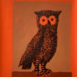 Villemot Owls lithograph series 1975 Original Vintage Poster