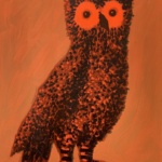 Villemot Owls lithograph series 1975 Original Vintage Poster