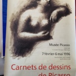 Picasso Carnets de dessins Original Vintage Poster