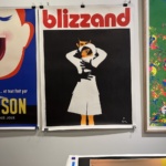 blizzand gruau impermeable moderne vintage poster