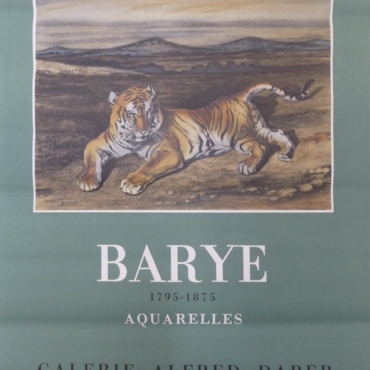 BARYE Original Vintage Poster