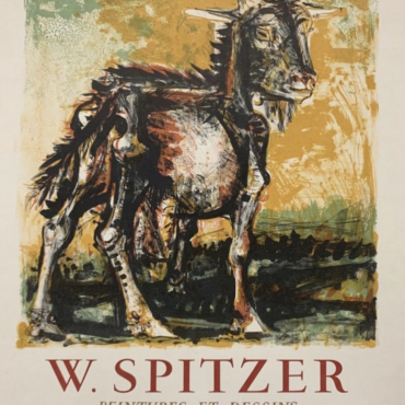 W. Spitzer 1957 Original Vintage Poster Letitia Morris Gallery