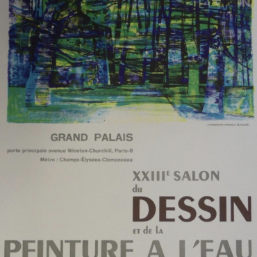 PEINTURE A L'EAU Original Vitnage Poster