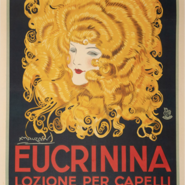 Eucrinina Lozione Per Capelli Original Vintage Poster