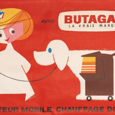 Butagaz Mobile Radiator Original Vintage Poster Circa 1950