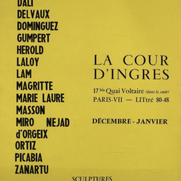 La Cour D'ingres Original Vintage Poster