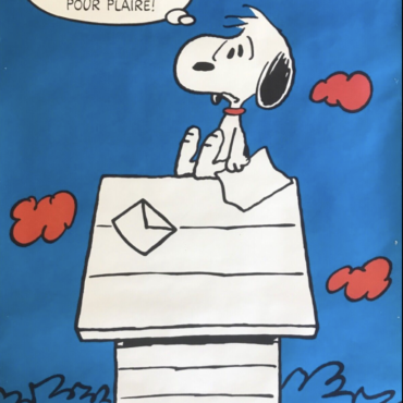 Snoopy House Letitia Morris Gallery Original Vintage Poster