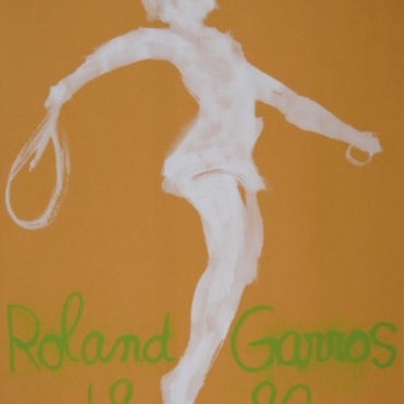 Roland Garros 1990 Original Vintage Poster Letitia Morris Gallery