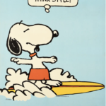 Think Style Snoopy Original Vintage Poster Letitia Morris Gallery