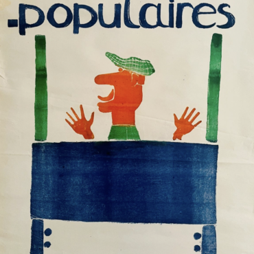 Marionnettes Populaires Original Vintage Poster