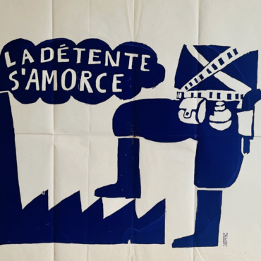 La détente s'amorce Original Vintage Poster