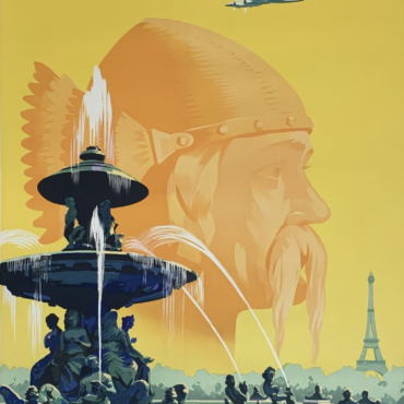 Air France Paris is two Thousand Years Old Original Vintage Poster