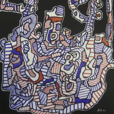 Jean Dubuffet Galerie Jeanne Bucher Original Vintage Poster